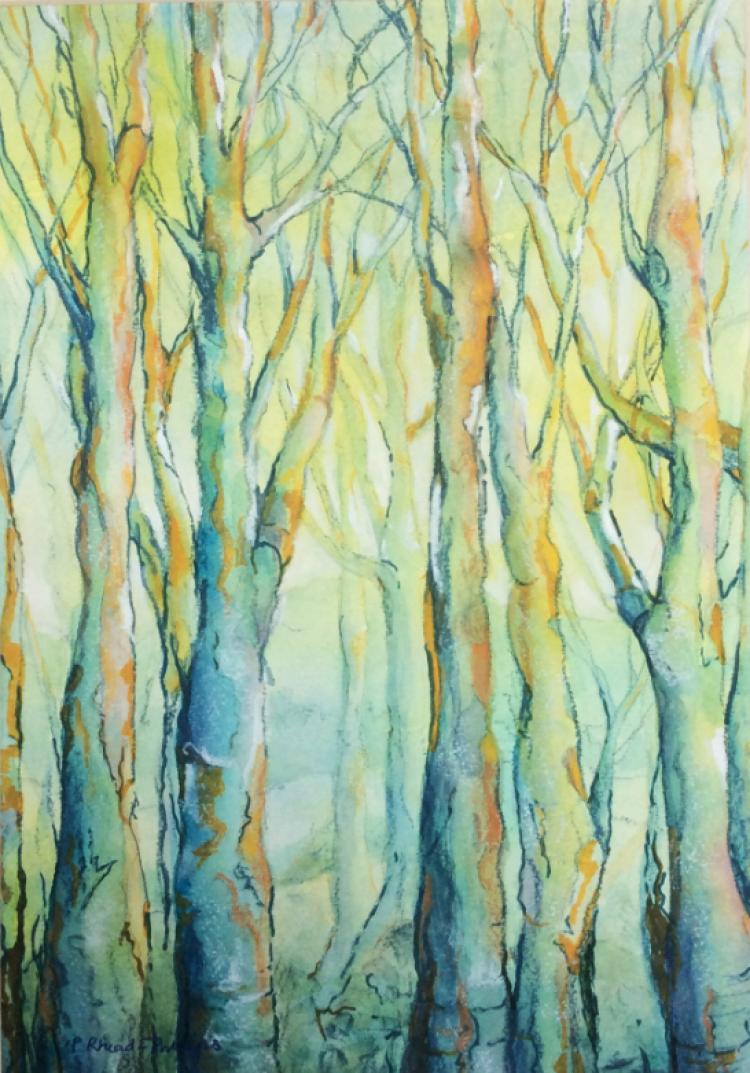 Beyond the Trees - an original artwork by Pat Rhead-Phillips