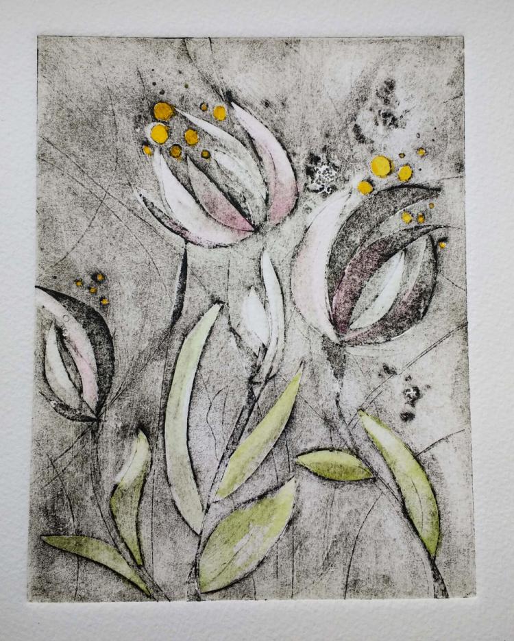 Tulips - Original artwork by Pat Rhead-Phillips