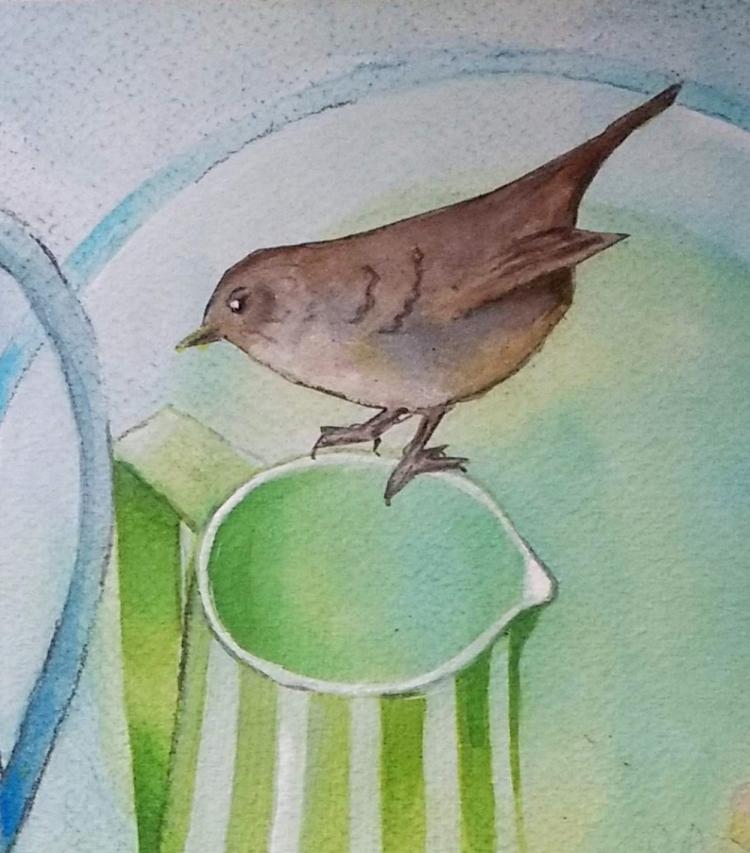 It Comes In Threes, detail - an original artwork by Pat Rhead-Phillips