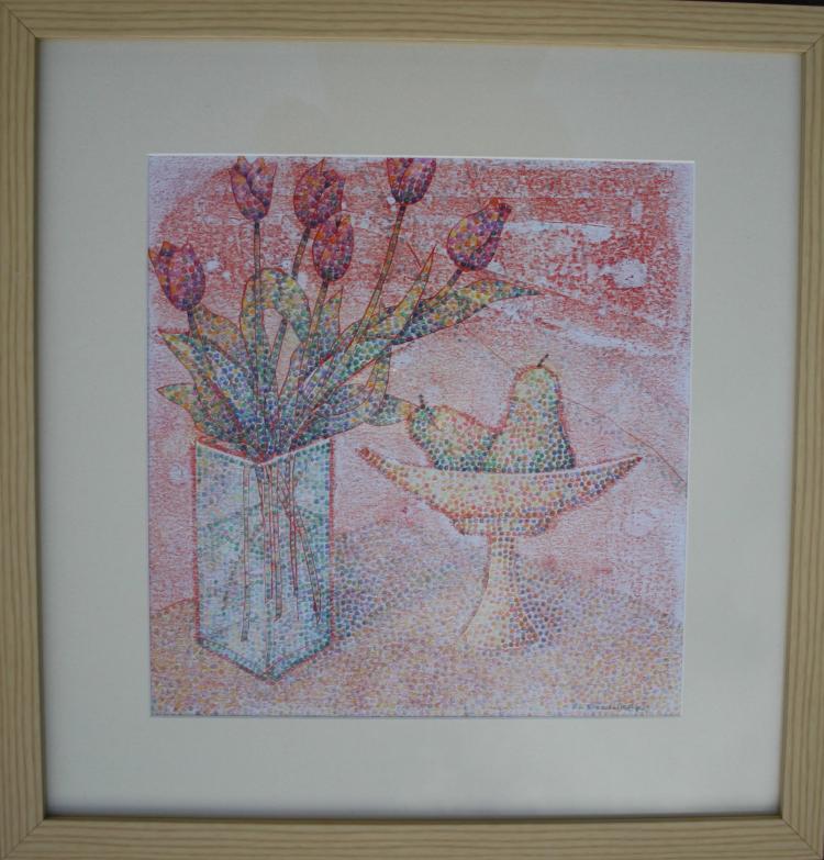 Tulips and Pears - an original artwork by Pat Rhead-Phillips