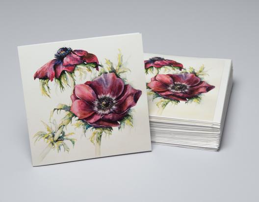 Anemones - an original fine art greetings cards by Pat Rhead-Phillips