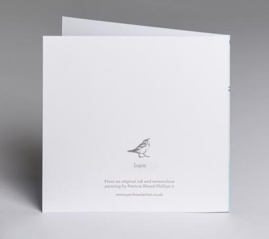 Lupin - an original fine art greetings card by Pat Rhead-Phillips