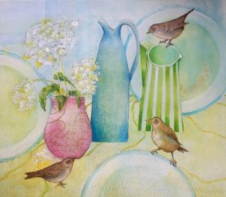 It comes in threes print by Pat Rhead-Phillips