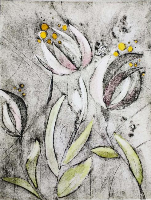 Tulips - Original artwork by Pat Rhead-Phillips