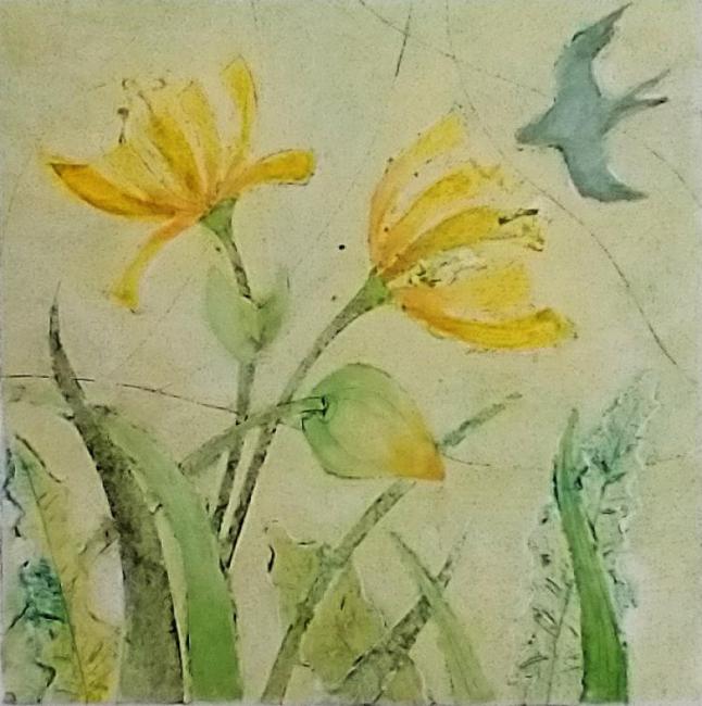 Astrantia - an original artwork by Pat Rhead-Phillips