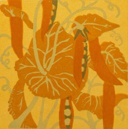 Orange Peas - Original artwork by Pat Rhead=Phillips